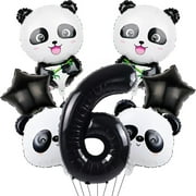 The zoo panda digital foil balloon set is suitable as a birthday party item for panda-themed events.
