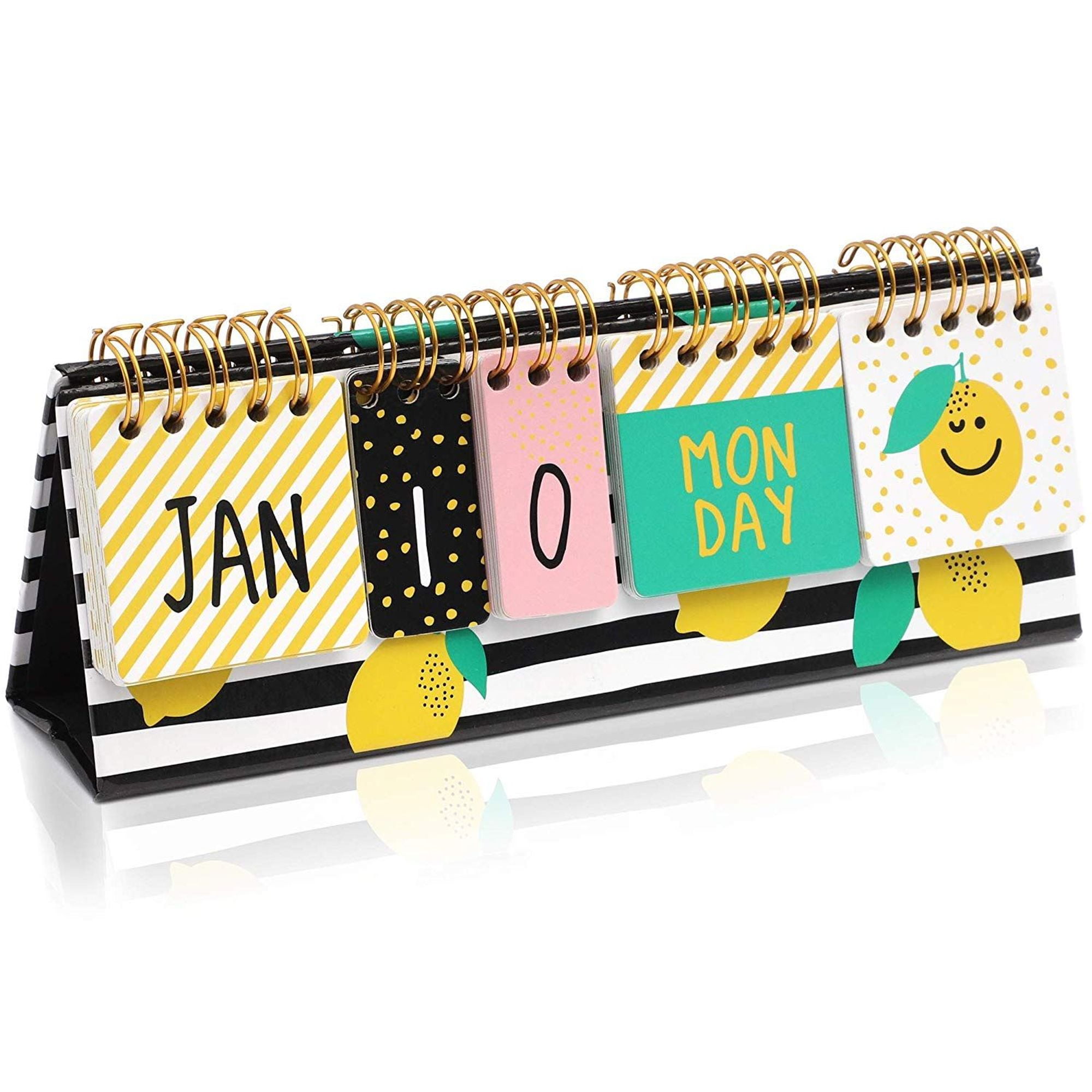Lemon Desktop Standing Flip Calendar Self Standing Standup Daily Scheduler For Office Desk Home Lemon Desktop Standing Flip Calendar Self Standing Standup Daily Scheduler For Office Desk Home