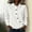 aa08_White, variant on Hilzaten Womens Sweatshirt Button up Collared Solid Loosse Drop Shoulder Sweatshirt for Women