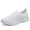 White, variant on LANCROP Women Slip On Flat Shoes Athletic Sneakers Walking Shoes Casual Tennis Sneaker