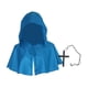 thumbnail image 3 of Capa de Halloween, Capa de , Cosplay de Halloween, Sombrero de Capucha de gótica, Capa Corta Azul Jinwen Capucha de Halloween, 3 of 8