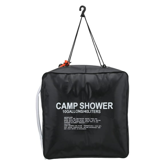 Solar Shower Bag, Portable Water Bag, High Capacity Energy Heated Solar Water Heater with Shower Nozzle for Outdoor Camping, Beach, Swimming, Travel