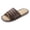 Coffee, variant on Women's Men's Linen Slippers Ethnic Woven Summer Lightweight Non Slip Soft Sole Memory Foam Open Toe Slides Shoes Pink Size 5.5