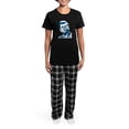thumbnail image 4 of CafePress - John F Kennedy Tribute Women's Dark Pajamas - Women's Short Sleeve Print T-Shirt and Pants Dark Cotton Pajama Set, 4 of 7
