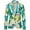 Green, variant on Mens Blazer Outerwear Casual Hawaiian Holiday Sstyle Beautiful Flower Series Features Broken Flower Single Button Suit