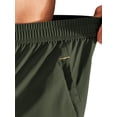 thumbnail image 6 of MIER Men's 7" Inseam Dry Fit Athletic Running Shorts with 3 Zipper Pockets, Army Green, XXL, 6 of 7