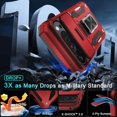 thumbnail image 4 of KOMI Case for Google Pixel 9/9 Pro with Slide Camera Cover+Screen Protector(1 Pack), Rotated Ring Kickstand Military Grade Shockproof Protective Cover-Red, 4 of 5