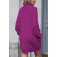 thumbnail image 3 of LAICAIW Robe Chandail Longue Ample à Col Roulé Oversize pour Femmes, 3 of 6