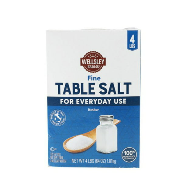 Wellsley Farms Fine Table Salt, 4 lbs. - Walmart.com - Walmart.com