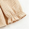 thumbnail image 4 of KPOPLK Toddler Girls 2Pcs Outfits Cute Baby Girl Plaid Print Long Sleeve Pant Set Flower Ruffle Top,Size 6-12 Months, 4 of 6