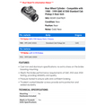 thumbnail image 2 of Rear Wheel Cylinder - Compatible with 1988 - 1999 GMC K1500 Standard Cab Pickup 2-Door GAS 1989 1990 1991 1992 1993 1994 1995 1996 1997 1998, 2 of 2
