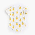 thumbnail image 6 of NOKIO Children'S Summer Jumpsuit, Baby Summer Romper, Baby Girls Romper Girls Short Sleeve Cartoon Fruits Prints Romper Bodysuits With Hat Outfits Stylish And Practical Baby Bodysuit, 6 of 8
