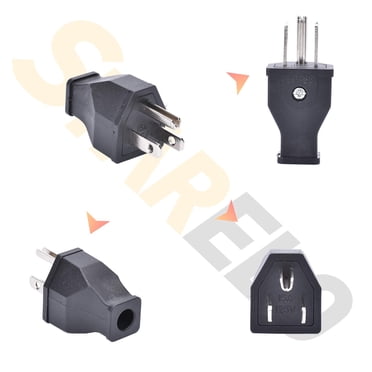 Male Female Plug Ends STARELO Extension Cord Ends - 5-Pack 15A 125V Male/Female Replacement Plugs Conectores De Cables Eléctricos