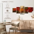 thumbnail image 4 of Elephant Stock Fall Riverside I Wall Art - Horizontal Multi Panel Canvas - Bedroom Wall Decor - Abstract Multi Panel - Yellow And Orange Decor By Silvia Vassileva - 29" x 12", 4 of 4