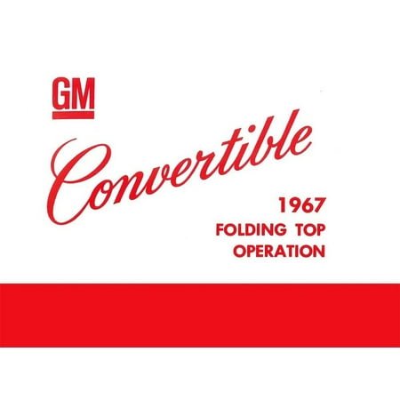 1967 Alternator - Bishko OEM Maintenance Owner's Manual Bound for Fisher Body Convertible 1967