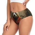 thumbnail image 2 of Balery Jungle Meditating Panda Ropa Interior de Algodón para Mujer con Dibujo – Braguitas Cómodas y Elásticas, Estilo Clásico-Small, 2 of 6