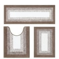 thumbnail image 6 of Ileading 3 Piece Bath Rug Set Microfiber Washable Non Slip Bathroom Rug and Mat Set, Coffee, 6 of 11