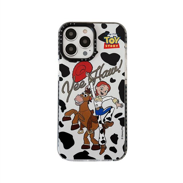 Disney Cartoon Toy Story Woody Buss iphone XR/11/12Promax/13mini Suitable For Apple Phone Case Cute Silicone Protective CoveriPhone xs max Gao Jinjia LED