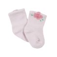 thumbnail image 4 of Gerber Baby Girl Wiggle Proof Jersey Crew Socks, 6-Pack, Sizes 0/3 Months - 6/9 Months, 4 of 9