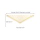 thumbnail image 3 of INSPIRE CHIC Chal de Encaje Mantilla de Tul, Cubierta Triangular para la Cabeza, Velo de Iglesia para Misa, Novias y Damas de Honor 51.2"x15.7" Amarillo, 3 of 5