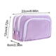 thumbnail image 3 of Pencil Case 027 Purple: Capacious Oxford Cloth Stationery Organizer with Zipper for School and Office, Holds Pens, Pencils, Makeup, Estuche de lápices 027 Púrpura: Organizador de papelería espacioso d, 3 of 7