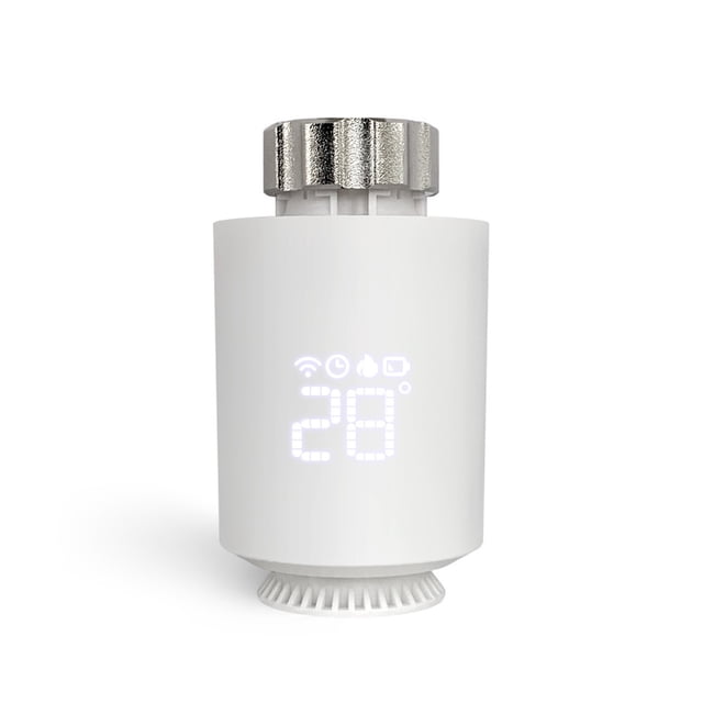Radiator Valve Intelligent Thermostatic Valve Mobile APP Control Intelligent Temperature Adjustment Temperature Controller ,Easy to Install