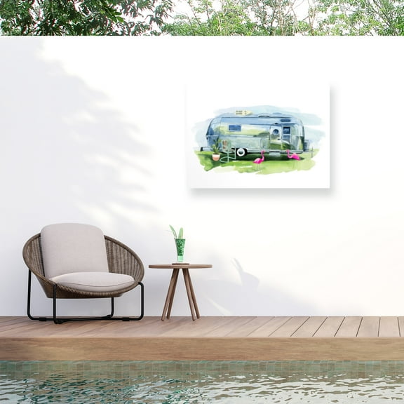 Annie Warren 'Happy Camper I' Outdoor All-Weather Wall Decor