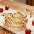 thumbnail image 3 of Crystal Swan Decorative Bowl, Festive Table Centerpiece for Candy and Fruit, Elegant Gift for Housewarming and Holiday Dining Table Decorations, 3 of 6