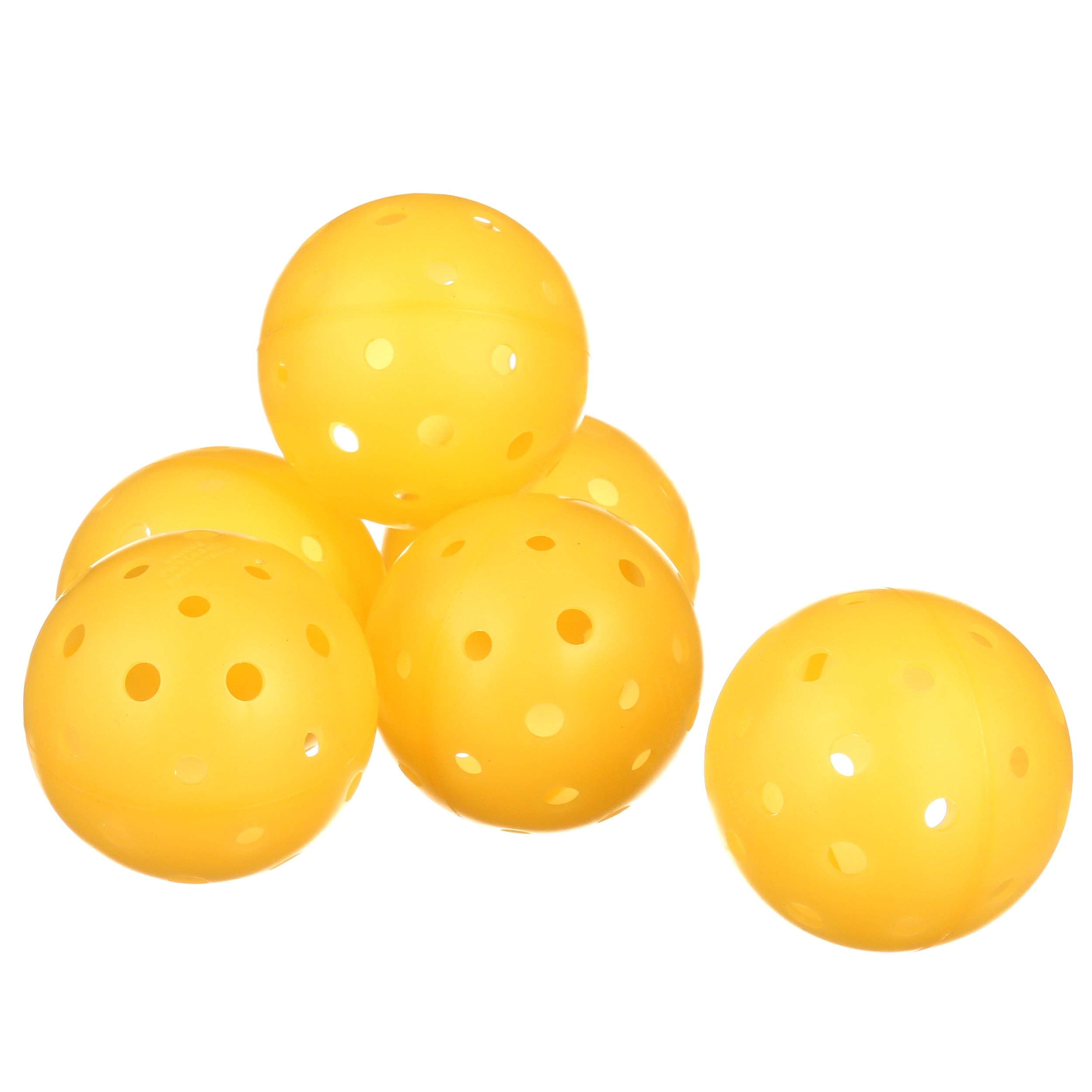 Tourna Outdoor Pickleball 6-Pack Bright Yellow Durable Light