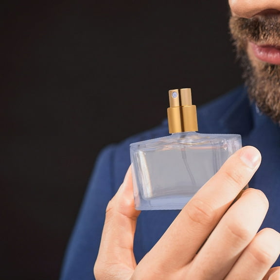 Raindrops 3pcs Glass Perfume Bottles Square Refillable Spray Bottles Perfume Dispenser 30ml