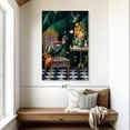 thumbnail image 2 of Elephant Stock Tea Time Wall Art - Vertical Canvas Wall Art - Living Room Wall Decor - Animal Canvas - Gray And Orange Decor By Erika c. Brothers - 32" x 48", 2 of 8