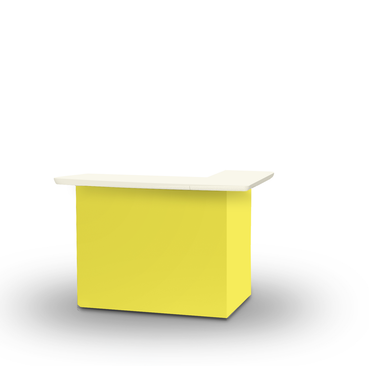 Best of Times Solid Yellow Portable Patio Bar Table
