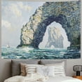 thumbnail image 2 of Orinice Rock Formation Ocean Boat Tapestry Wall Hanging Unique Style for Home Decor 60x50inch, 2 of 6