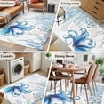 thumbnail image 5 of Rectangle Area Rugs 3 x 5 Ft, Blue Octopus Coastal Non-Slip Residential Carpet, Summer Beach Nautical Ocean Coral Starfish Indoor Crawling Mats Runner Rugs for Living Room/Dining Room/Bedroom, 5 of 8