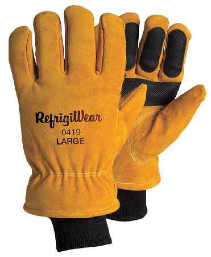 RefrigiWear Insulated Fleece Lined HiVis Super Grip Performance Work Gloves 
