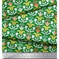 thumbnail image 3 of Soimoi Green Heavy Canvas Fabric Florals Floral Fabric Prints By Yard 58 Inch Wide, 3 of 3
