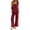 Wine, variant on Lmueinov Womens Pajamas Set 2 Piece Ruffle Pajama Soft Tank Tops and Long Wide Pants Pocket Sleepwear Lounge Sets for Women Set Sleeveless, S-2XL