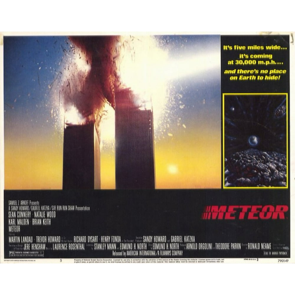 Meteor movie POSTER (Style E) (11" x 14") (1979)