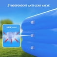 thumbnail image 3 of 58" x 43" x 20" Inflatable Swimming Pool Full-Sized Above Ground Kiddie Family Lounge Pool for Adult, Kids, Toddlers, Thickened, Blow Up for Backyard, Garden, Party, Blue, 3 of 5