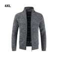 thumbnail image 3 of Baohd Stay Warm And Stylish Cardigan Sweaters Multiple Sizes Available Wide Application Polyester Knitted Sweater For Men dark grey 4XL 1Set, 3 of 6