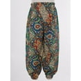 thumbnail image 5 of Miutii Girls Boys Vintage Printed Hippie Harem Pants Dance Trousers Children Kids Baggy Casual Yoga Long Pants Type B 15-16, 5 of 7