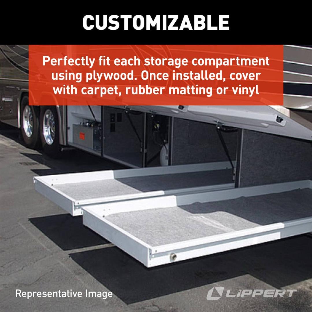 Power Gear 370755 Kwikee SuperSlide II 44" RV Cargo Storage Bay Trim Kit