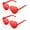 Red, variant on LQQBOX 2 Pcs Heart Sunglasses Rimless Heart Shaped Sun Glasses Women Fashion Love Glasses