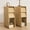 2-wood, variant on Fsbecl Fluted Narrow Nightstand, Small Side Table Set of 2, Natural