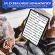 thumbnail image 2 of 5X Large Reading Magnifying Glass with Light, Rechargeable Hands-Free Magnifying Lamp with Flexible Gooseneck, 24x17cm Ultra Clear Lens, Perfect for R, 2 of 5