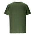 thumbnail image 5 of Dovford Men's Ribbed Knit T-Shirts Short Sleeve Casual Crewneck Slim Fit Textured Pullover Tees, 5 of 6