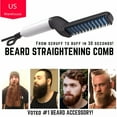 thumbnail image 2 of HBMYN Beard Straightener Heating Comb Quick Electric Beard Styling Brush, 2 of 7