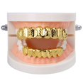 thumbnail image 3 of Shiny Glossy Hip Hop 18k Chapado en oro Dientes Boca Caps Grill Zulema Tapas de parrillas para dientes bucales, 3 of 7