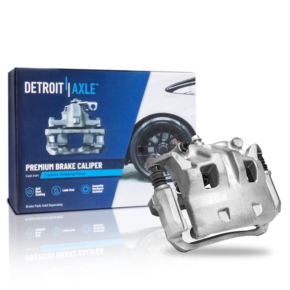 Detroit Axle - Front Left Brake Caliper for 2005-2019 Nissan Frontier 2009-2012 Suzuki Equator Disc Brake Caliper w/Bracket Replacement Brake Caliper Assembly