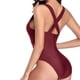 thumbnail image 3 of Tempt Me Traje de baño sexy de una pieza con cuello en V para mujer, 3 of 5
